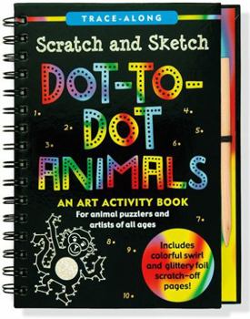 Hardcover Scratch & Sketch Dot-To-Dot Animals (Trace-Along) Book