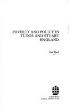 Hardcover Poverty and Policy in Tudor and Stuart England Book