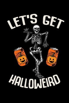 Notizbuch: Halloween Skelett lustiges Kostüm süße Geschenke 120 Seiten, 6x9 (ca. A5), Karomuster (German Edition)