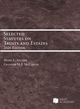 Paperback Selected Statutes on Trusts and Estates, 2026 Book
