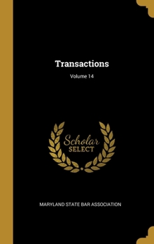 Hardcover Transactions; Volume 14 Book