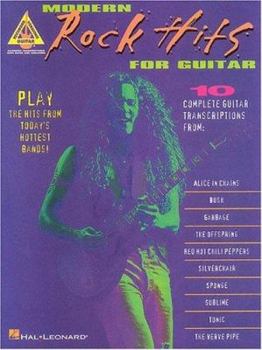 Paperback Modern Rock Hits for Guitar Book