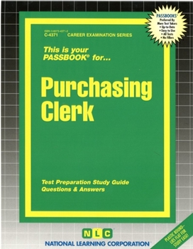 Spiral-bound Purchasing Clerk: Passbooks Study Guide Book