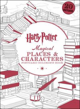 Paperback Harry Potter Magical Places & Characters Postcard Coloring Book, 3 Book