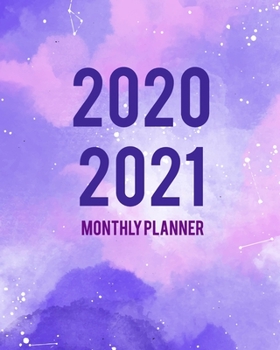2020-2021 Monthly Planner: Purple Cover 2 Year Monthly Planner Calendar Schedule Organizer January 2020 to December 2021 (24 Months) With Holidays and inspirational Quotes