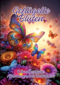 Geflügelte Blüten: Künstlerische Abenteuer im Ausmalen (German Edition)