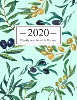 2020 Weekly and Monthly Planner: 12 Month Calendar Planner (January 2020 - December 2020) Daily Weekly and Monthly Schedule Organizer Agenda To Do List 8.5 x 11 Inch Notebook (Volume 8)