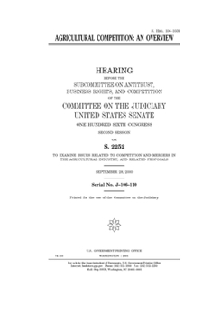 Paperback Agricultural competition: an overview Book