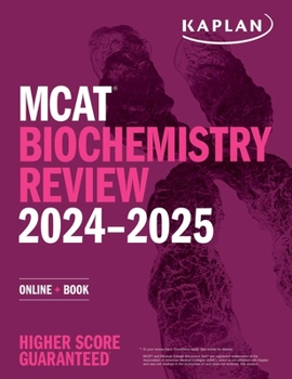 Paperback MCAT Biochemistry Review 2024-2025: Online + Book