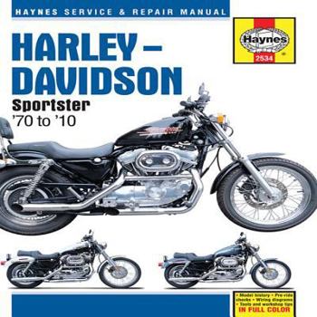 Hardcover Harley Davidson Sportsters 1970 thru 2010 (Haynes Service & Repair Manual) Book