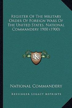Register of the Military Order of Foreign Wars of the United States, National Commandery