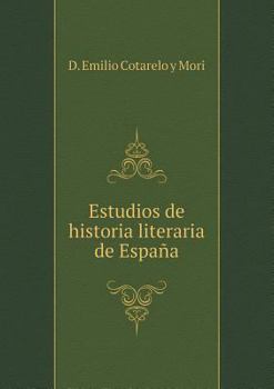 Paperback Estudios de historia literaria de Espa?a [Spanish] Book