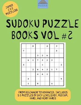 Paperback Sudoku Puzzle Books Vol #2: Sudoku Books, Sudoku Easy, Sudoku Hard Book