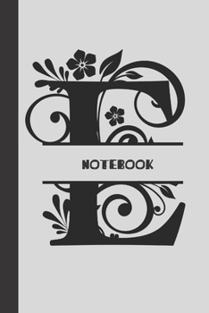 E Notebook letter: small lined initial monogram alphabet letter Notebook / Travel Journal to write in (6'' x 9'') 120 pages