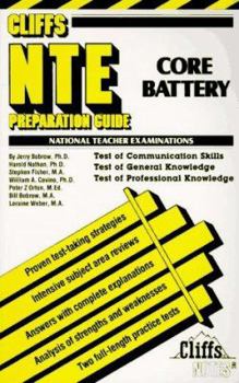 Paperback Cliffs National Teacher Examinations: Core Battery Preparation Guide Book