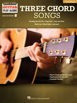 Misc. Three Chord Songs: Deluxe Guitar Play-Along Volume 12 Book