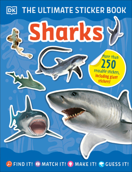 Paperback The Ultimate Sticker Book Sharks Book