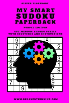 Paperback My Smart SUDOKU Paperback: Purple Edition - Medium Sudoku Puzzle Book