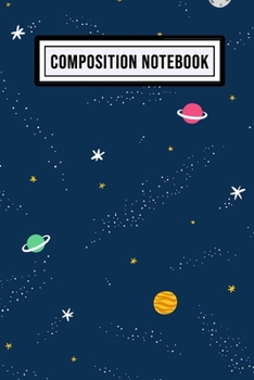 Galaxy Wide Ruled Composition Notebook: Galaxy Blank College Ruled Composition Notebook | 110 Pages | Pocket Size 6x9