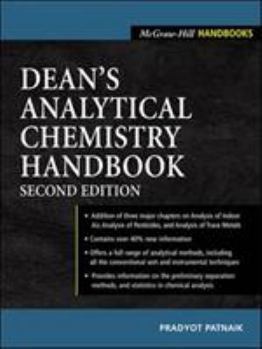 Hardcover Dean's Analytical Chemistry Handbook Book