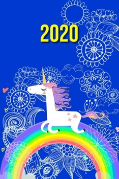 Paperback 2020: My personal organizer 2020 with Unicorn Design - personal organizer 2020 - weekly calendar 2020- monthly calendar for Book