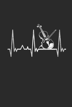 Violin Heartbeat: Violins Notebook, Graph Paper (6" x 9" - 120 pages) ~ Musical Instruments Themed Notebook for Daily Journal, Diary, and Gift