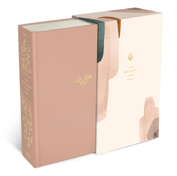Hardcover NLT Life Application Study Bible, Third Edition (Hardcover Cloth, Soft Pink, Red Letter) Book