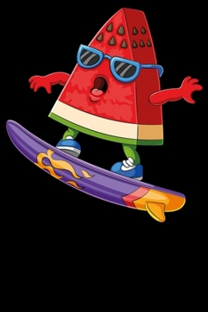 Surfen Wassermelone: Notizbuch DIN A5 Blanko 120 Seiten Surf Surfer Surfboarding Wellen Strand Wassersport Kitesurfen Windsurfen Geschenkidee & ... Notizheft Notizblock (German Edition)