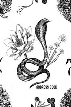 Address Book: Black & White - Phone & contact book -All contacts at a glance - 120 pages in alphabetical order / size 6x9  (A5)