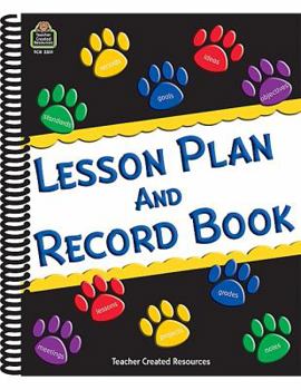 Spiral-bound Paw Prints Lesson Plan and Record Book