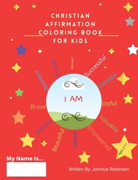Paperback Christian Affirmation Coloring Books for Kids Book