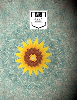 Sheet Music Notebook: Seeds Flower - Blank Sheet Music, Large Notebook