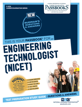 Paperback Engineering Technologist (Nicet) (C-4134): Passbooks Study Guidevolume 4134 Book