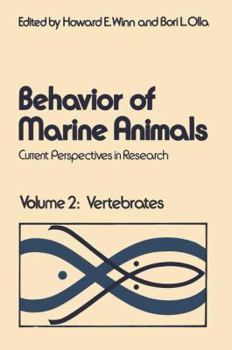 Hardcover Behavior of Marine Animals: Current Perspectives in Research Volume 2: Vertebrates Book