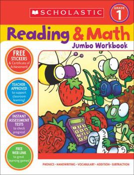 Paperback Reading & Math Jumbo Workbook: Grade 1 Book