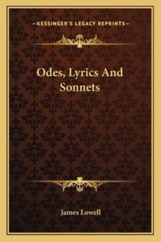 Paperback Odes, Lyrics And Sonnets Book