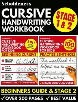 Paperback Cursive Handwriting Workbook: Cursive Writing Practice Book For Kids (Cursive For Beginners & Cursive Sentence Handwriting Workbook) Book