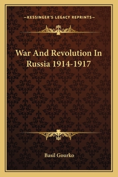 Paperback War And Revolution In Russia 1914-1917 Book