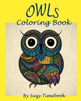 Paperback Owls Coloring Book, Adults Coloring book: Zen coloring book, Doodle coloring and Mandalas coloring pattern Book
