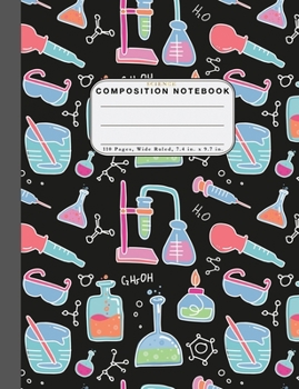 Paperback Wide Ruled Composition Notebook Science: Wide Rule Notebook and 110 Wide Ruled Pages Book