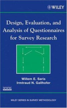 Hardcover Design, Evaluation, and Analysis of Questionnaires for Survey Research Book