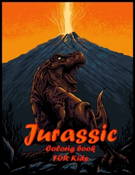 Paperback Jurassic Colorig book For Kids Book