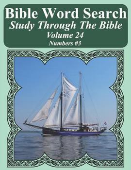 Paperback Bible Word Search Study Through The Bible: Volume 24 Numbers #3 [Large Print] Book