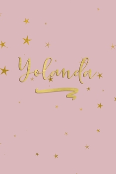 Paperback Yolanda: Personalized Journal to Write In - Rose Gold Line Journal Book