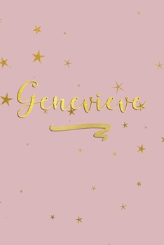 Paperback Genevieve: Personalized Journal to Write In - Rose Gold Line Journal Book