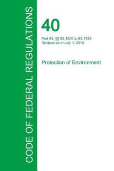Paperback Code of Federal Regulations Title 40, Volume 12, July 1, 2015 Book