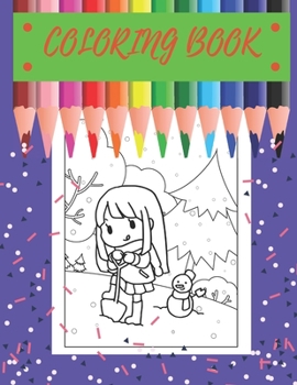 Paperback Coloring Book: for little girls, nice design funny and cute . Book