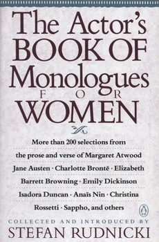 Paperback The Actor's Book of Monologues for Women Book