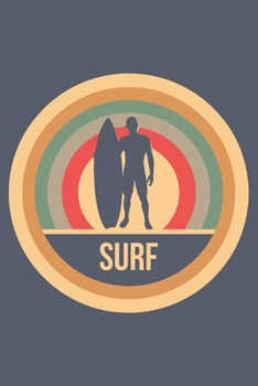 Paperback Surf: Retro Vintage Weekly & Monthly Planner 2020 - 52 Week Calendar 6 x 9 Organizer - Gift for Surfers Book