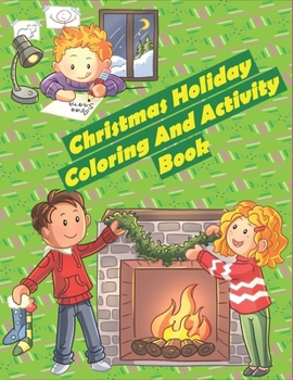 Paperback Christmas Holiday Coloring And Activity Book